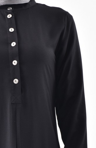 Sefamerve Buttoned Tunic 5009-01 Black 5009-01