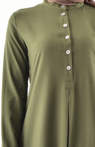 Sefamerve Buttoned Tunic 5009-07 Green 5009-07