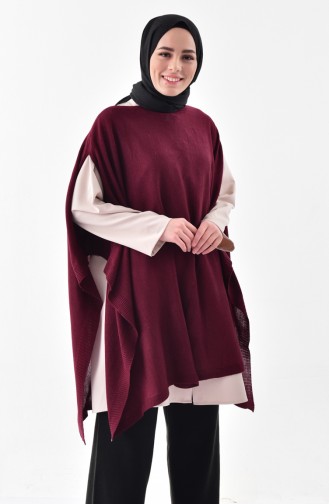 Knitwear Poncho 2002-02 Bordeaux 2002-02