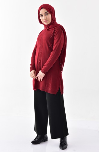 Weinrot Pullover 2128-02