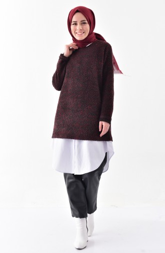 Triko Buklet Kazak 5008-02 Mürdüm 5008-02