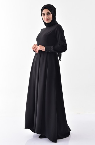 Robe Plissée 81646-01 Noir 81646-01