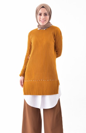 Pearly Knitwear Sweater 2123-08 Mustard 2123-09