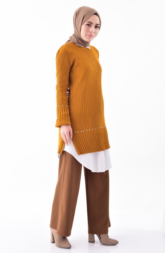 Pearly Knitwear Sweater 2123-08 Mustard 2123-09