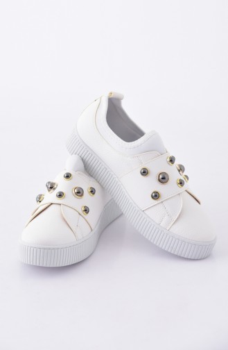 White Sport Shoes 2020K-03