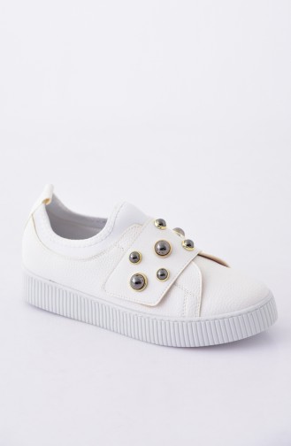 White Sport Shoes 2020K-03