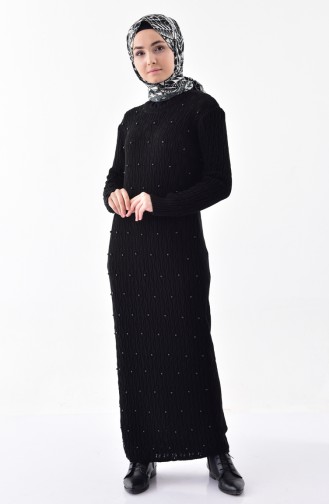 Knitwear Pearl Dress 7705-06 Black 7705-06
