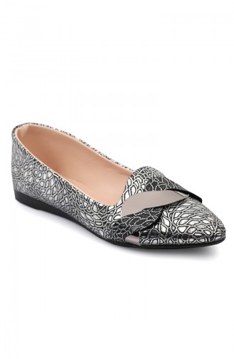 Gray Woman Flat Shoe 6551-1