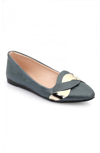 Blue Woman Flat Shoe 6555-5