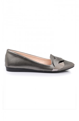 Women s Knit Patterned Flat shoe 6556-6 Gray 6556-6