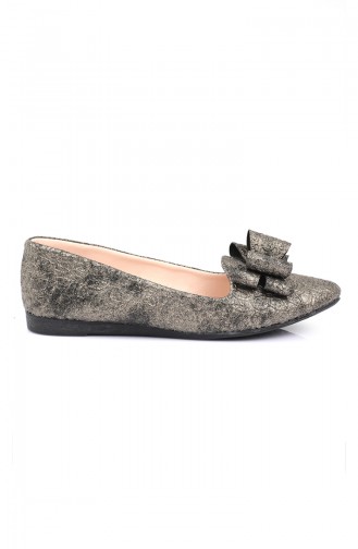 Babettes Pour Femme a Motifs et Noeud 6557-7 Or Foncé 6557-7