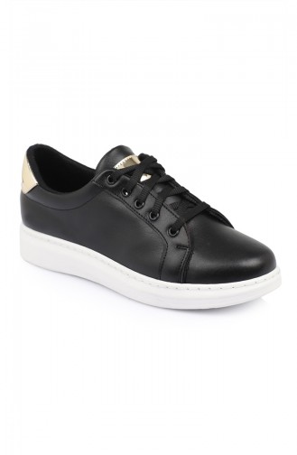 Sneakers Ayakkabı 9302-02SA Siyah Altın