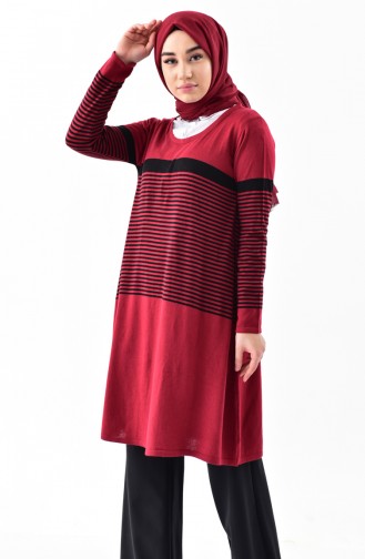 Claret Red Knitwear 3907-05