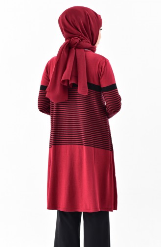 Triko Tunik 3907-05 Bordo