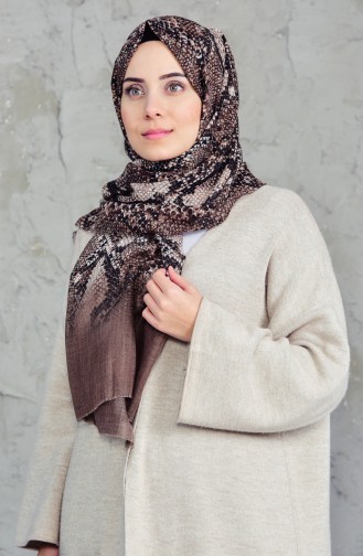 Châle Cotton a Motifs 2157-11 Vison 2157-11