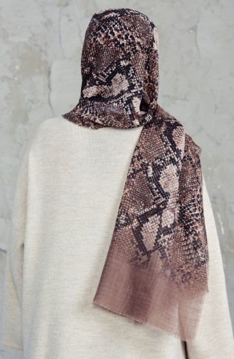 Châle Cotton a Motifs 2157-11 Vison 2157-11