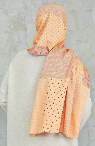 Châle Coton Lycra a Motifs 4022-01 Moutarde 4022-01