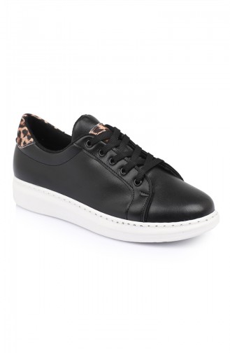 Sneakers Leopard Shoes 9301-02SL Black 9301-02SL
