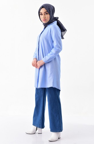 Tunique Chemise 0694-14 Bleu Bébé 0694-14