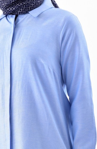 Tunique Chemise 0694-14 Bleu Bébé 0694-14