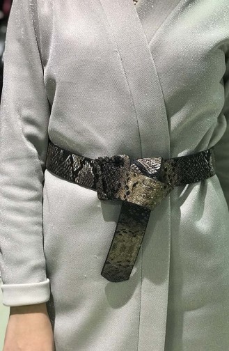 Women´s Snake Skin Belt İM01-14 Brown 01-14