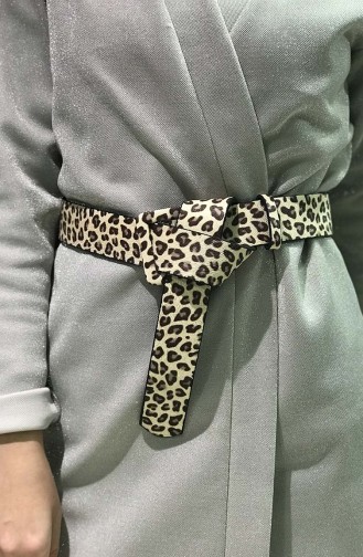 حزام خصر للنساء بتصميم مرقط IM01-16 لون كريمي 01-16