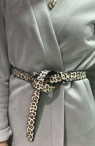 Ceinture Pour Femme İM02-02 Creme Leopard 02-02