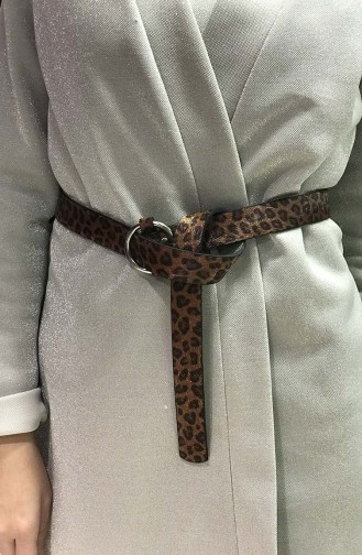 حزام خصر للنساء بتصميم مرقط  İM02-11 لون نحاسي 02-11