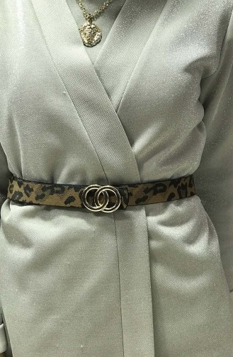 حزام خصر للنساء بتصميم مرقط  IM03-05 لون بني 03-05