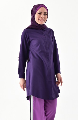 Purple Overhemdblouse 0694-10