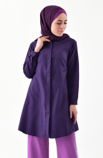 Purple Overhemdblouse 0694-10