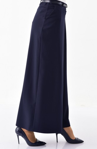 BURUN  Belted Trousers Skirt 31248-02 Navy Blue 31248-02