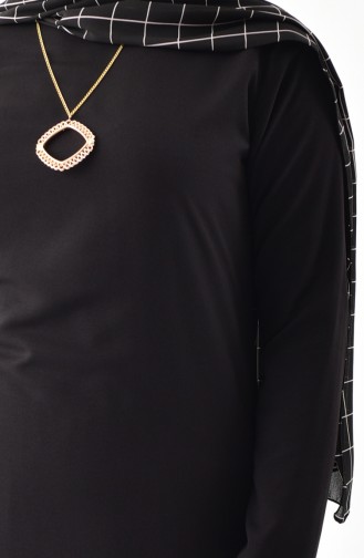 Necklace Tunic Trousers Double Suit 1187-04 Black 1187-04