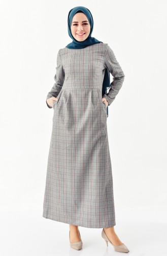 فستان بتصميم كروهات 2044-01 لون اخضر 2044-01