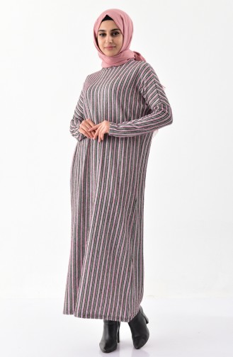 Pink Hijab Dress 7758-01