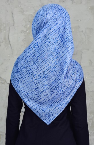 Akel Cheesecloth Scarf 001-396D-01 Blue 001-396D-01