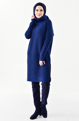 Polo-neck Knitwear Sweater 4023-15 Saxe 4023-21