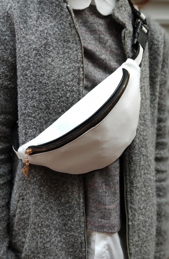 Women Waist Bag U0001-15 White 0001-15