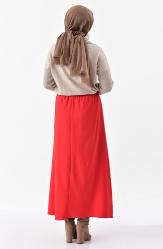 DURAN Elastic Waist Skirt 1095-04 Red 1095-04