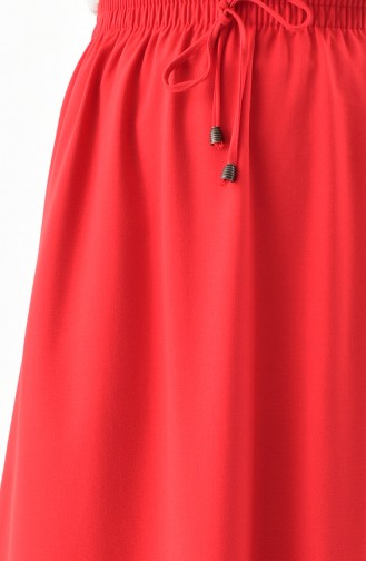 DURAN Elastic Waist Skirt 1095-04 Red 1095-04