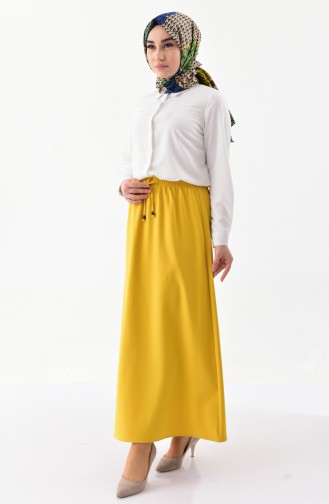 Elastic Waist Skirt 1096-01 Yellow 1096-01