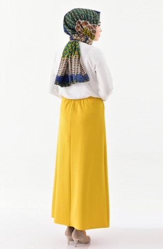 Elastic Waist Skirt 1096-01 Yellow 1096-01