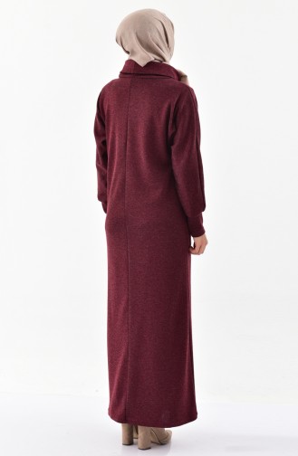 TUBANUR Pocket Dress 3063-02   Claret Red 3063-02