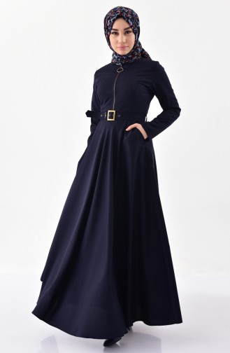 Robe Hijab Bleu Marine 81645-02