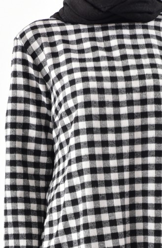 Checkered Tunic 1059-04 Black 1059-04