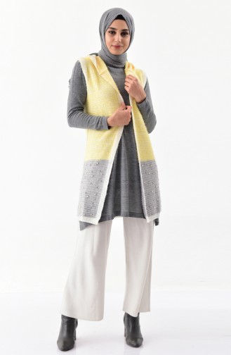 Pearl Knitwear Vest 8001-04 Yellow 8001-04