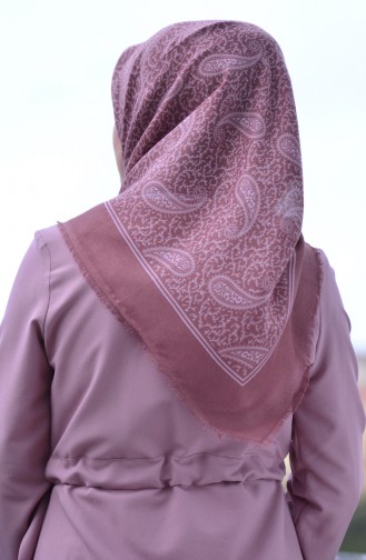 Patterned Cotton Scarf 901426-16 Dusty Rose 901426-16