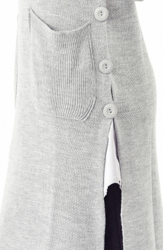 Knitwear Pocket Gilet 31951-05 Light Gray 31951-05