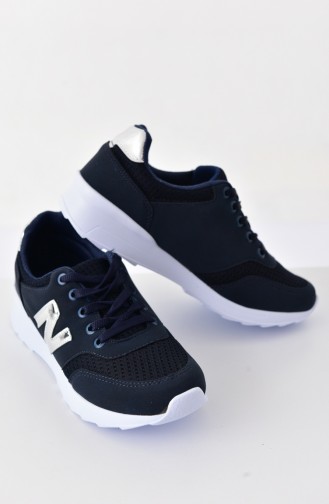 Women´s Sports Shoes  0776 Navy Blue Platinum Nubuck 0776