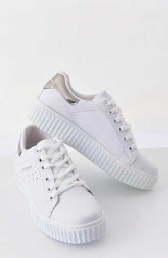 Allforce Women s Sport Shoes 0779 White Silver 0779